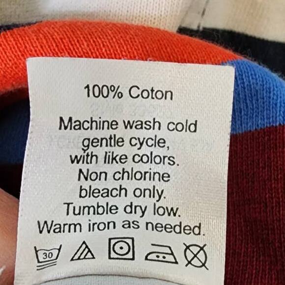 J Crew Colorblock Striped Long Sleeve Top Medium - Picture 6 of 6